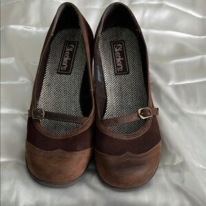 Skechers Two-Tone Brown Mary Jane Flats